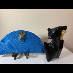 Handcrafted Clutch with Earrings Set